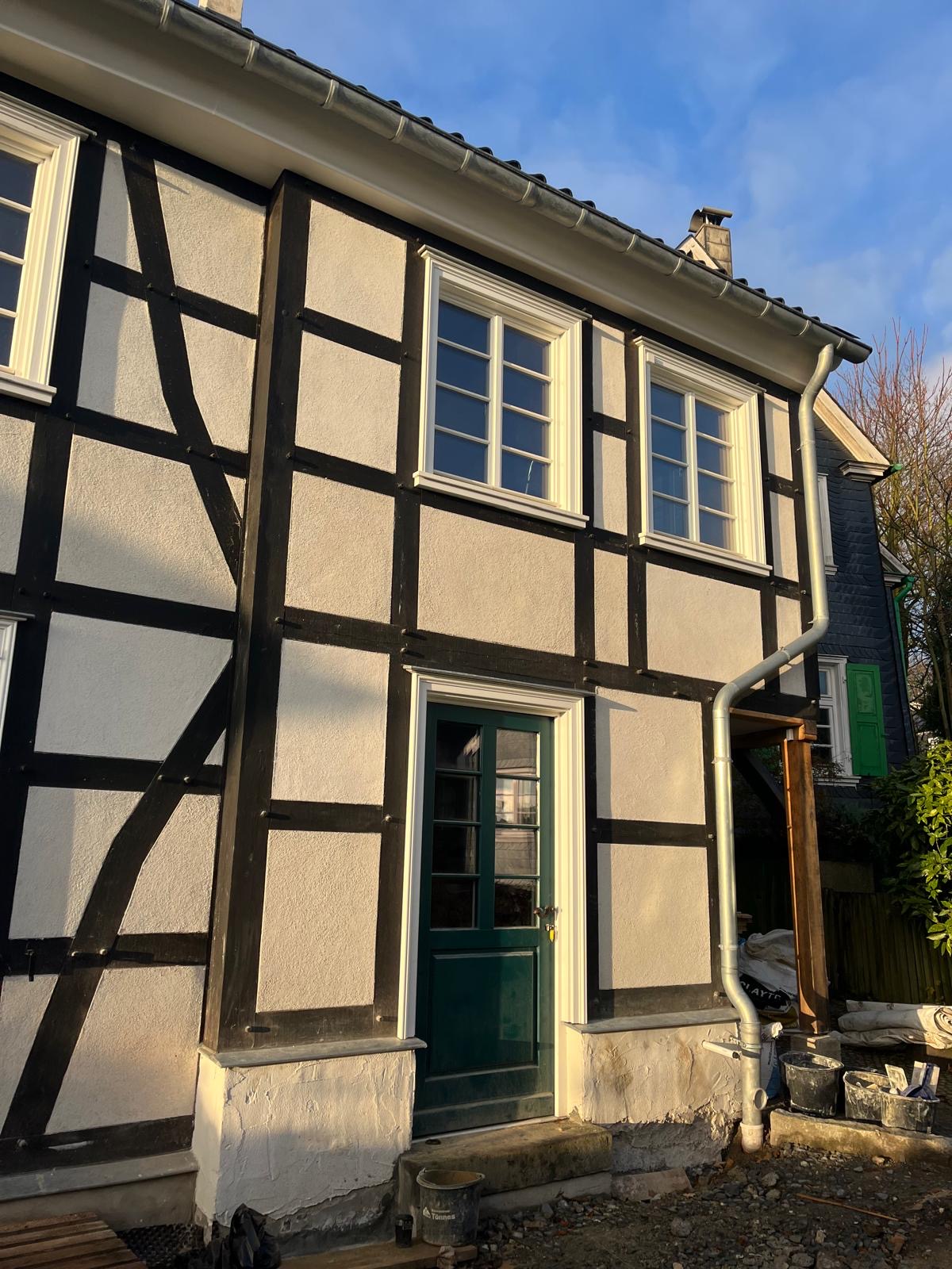 Wunderschönes altes Fachwerk in Remscheid Lennep Sanierung durch Stuckateurmeister Alexander Leubner